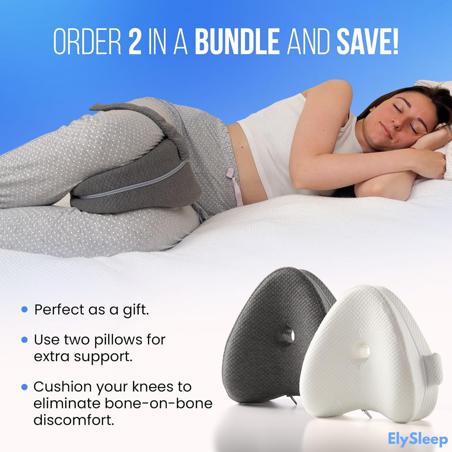 ElySleep™ - Ergonomic Knee Pillow